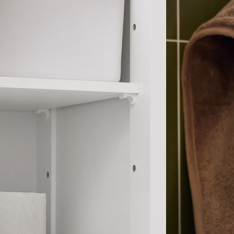 sebuyfr.comG236-WN Meuble Colonne de Salle de Bain Armoire Haute Meuble de Rangement avec étagères réglables, 1 Tiroir et 2 Portes