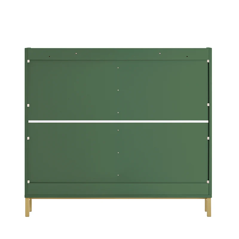 SoBuy FSR100-SY Meuble à Chaussures Ultra-Slim 19 cm Faible Profondeur – 4 Abattants, 8 Paires – Vert Sauge