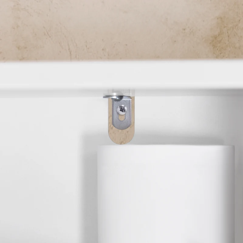 SoBuy BZR150-W Colonne Salle de Bain avec Paniers à Linge – Meuble Gain de Place 170 cm – Blanc