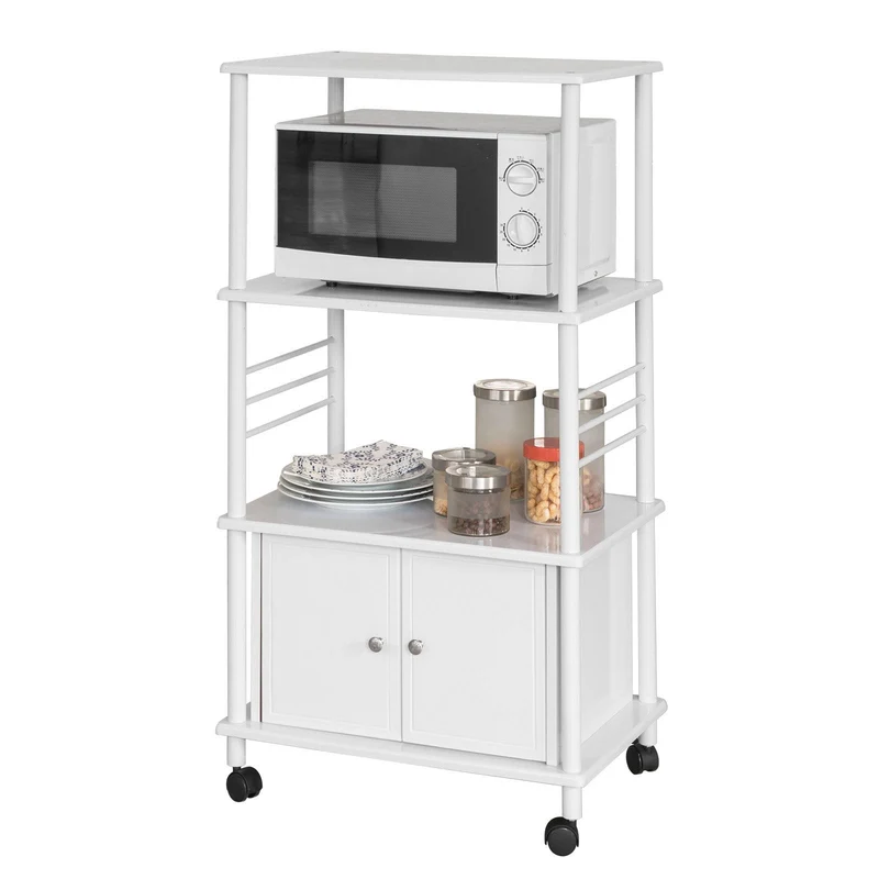 sebuyfr.comG12-W Meuble rangement cuisine roulant en bois, Chariot de cuisine de service
