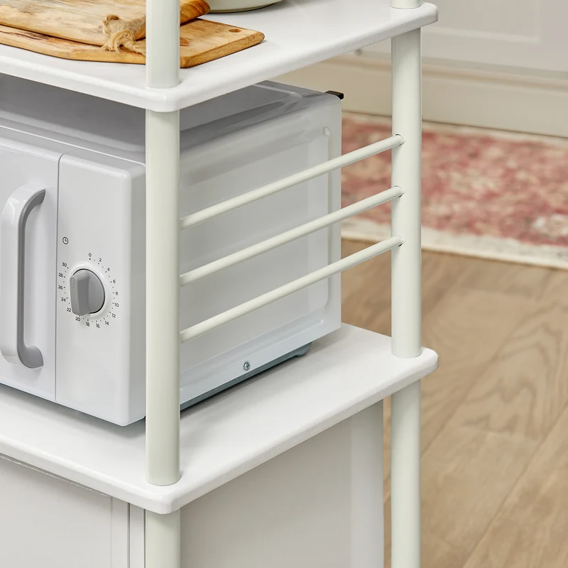 sebuyfr.comG12-W Meuble rangement cuisine roulant en bois, Chariot de cuisine de service