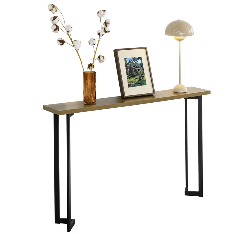 SoBuy FSB50-PF Table Console Table d’entrée Buffet Bout de Canapé Table d'appoint Cadre et Pieds en Fer