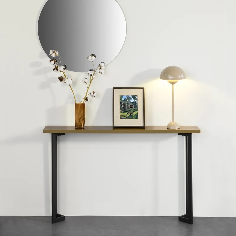 SoBuy FSB50-PF Table Console Table d’entrée Buffet Bout de Canapé Table d'appoint Cadre et Pieds en Fer