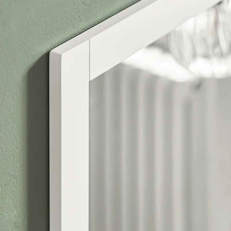 SoBuy FRG129-W Armoire Murale Salle de Bain avec Miroir, Format Compact, pour Salle de Bain et WC, Rangement Optimisé, Usage Quotidien – L40×P10×H49 cm, Blanc