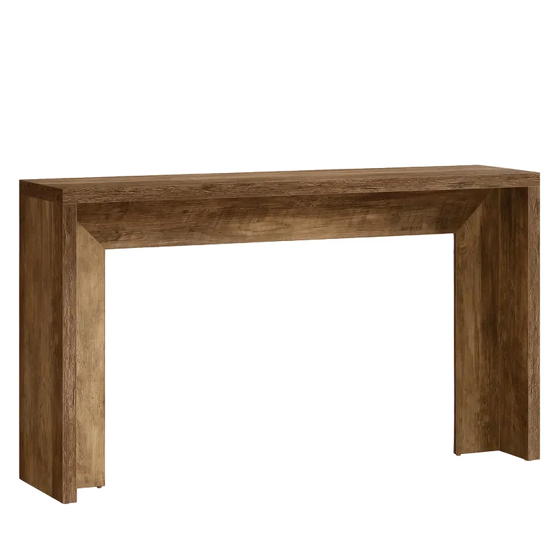 Table console rustique de 140 cm, Table de canapé de ferme Table d'entrée