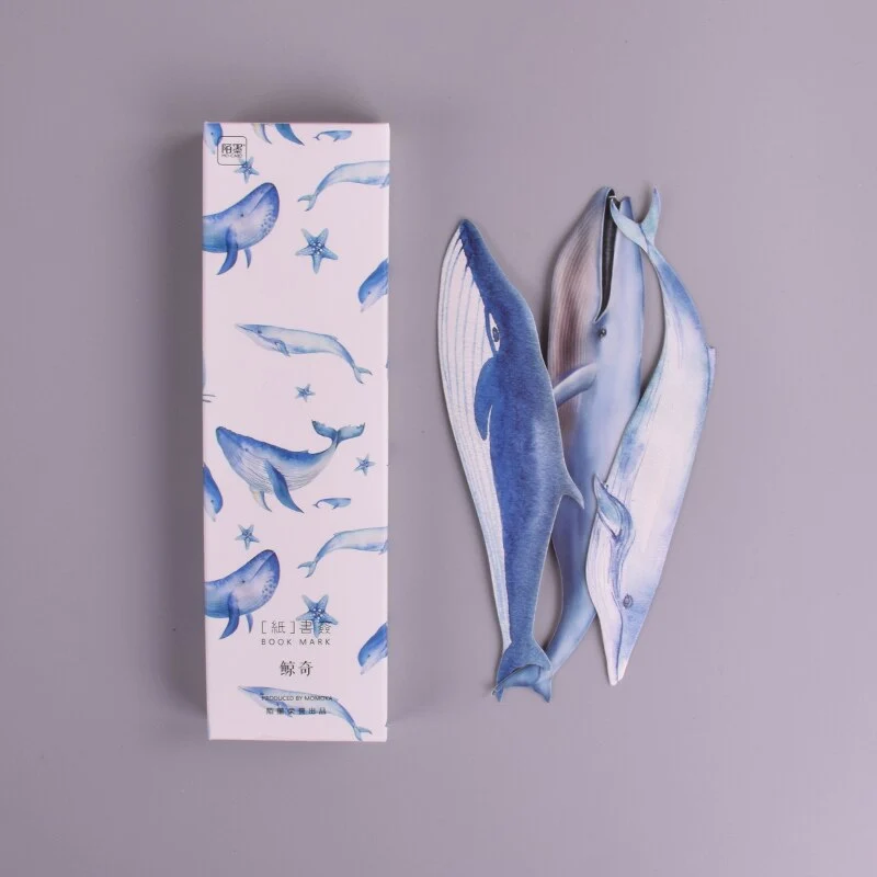 Marque page baleine