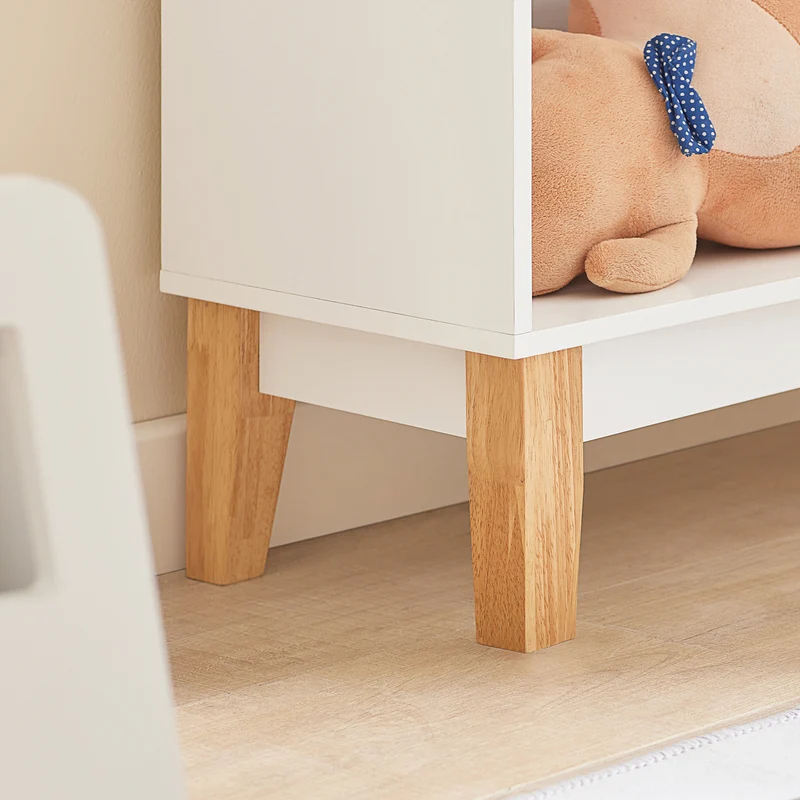 SoBuy KMB47-W Bibliothèque Étagère à Livres Étagère de Rangement pour Livres et Jouets Enfant, Porte-revues avec 3 étagères, 60x25x80 cm