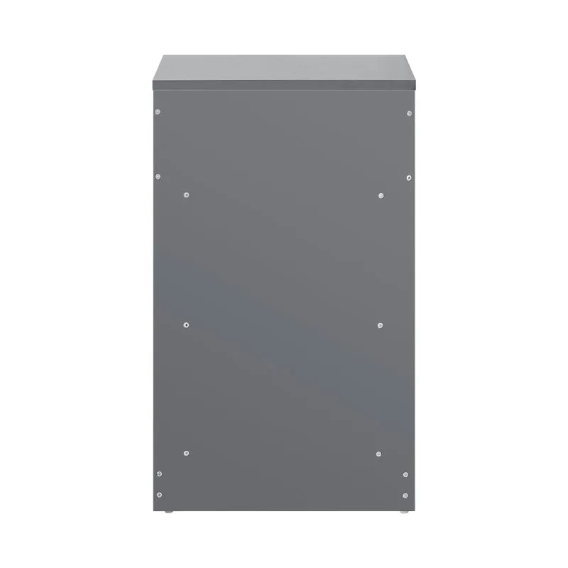 SoBuy FBT49-HG Table de Chevet - Table de Nuit avec 1 tiroir et 2 étagères, Table d'appoint pour Chambre à Coucher - Meuble de Rangement Moderne L39 x P39 x H65 cm Gris