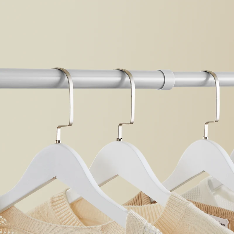 SoBuy KLS03-II-HG Portant à vêtements télescopique robuste – Penderie ouverte réglable avec tringles pour chambre/dressing, Gris