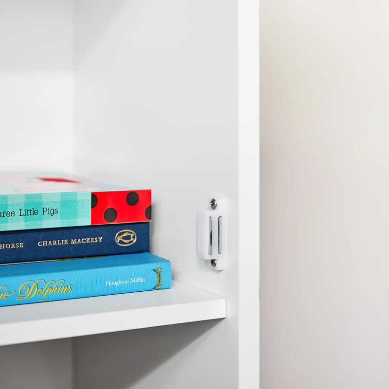 SoBuy KMB43-W Commode pour Enfants Étagère pour Chambre d'enfant avec Tableau Noir Bibliothèque Étagère à Jouets