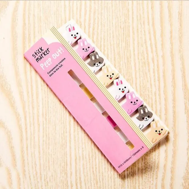 120 Autocollants Lapin