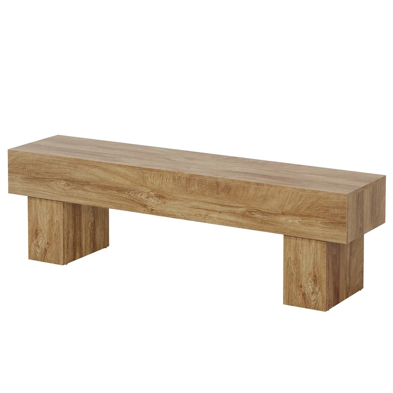 Tribesigns Meuble TV 160 cm, Centre multimédia style ferme pour salon et télévision
