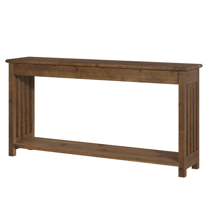 Tribesigns Console en bois massif 160 cm de long, Idéale pour une entrée ou comme table basse