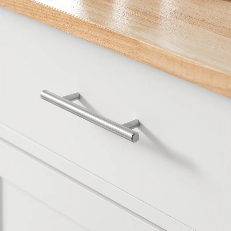 SoBuy FKW102-WN Desserte de Cuisine à Roulettes avec Plan de Travail, 1 Tiroir, 1 Porte et Porte-Torchon, Charge 45 kg – 68x46x90 cm, Blanc et Naturel