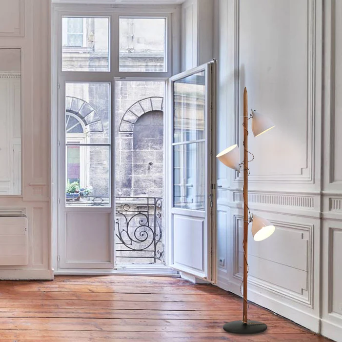 LE PERCHOIR - Lampadaire 165cm - Bois Doré