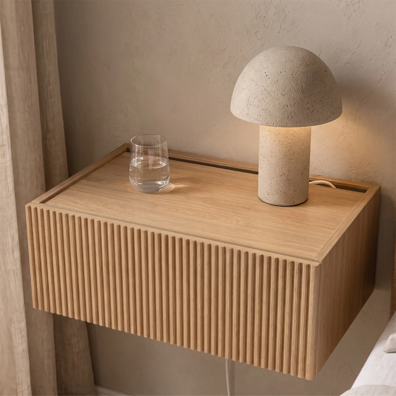 Dalea Floating Shelf with Drawer · Oak Decor – 1 Module