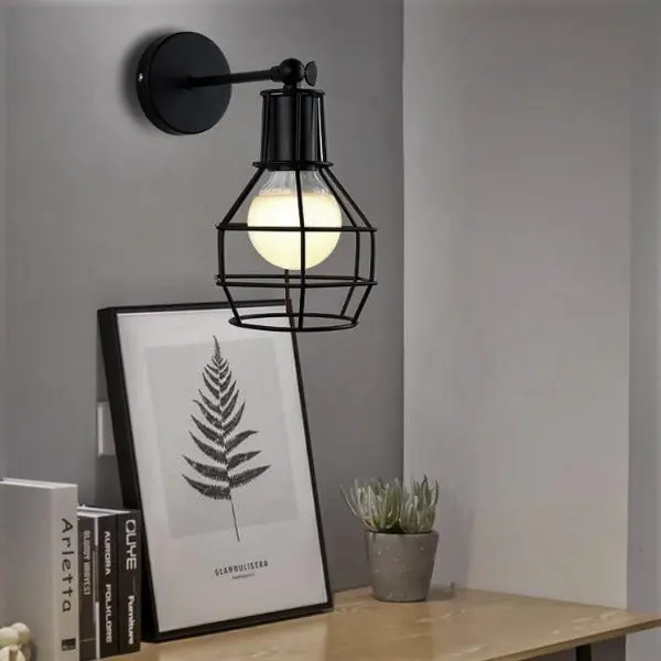 Applique Murale Industrielle En Fer