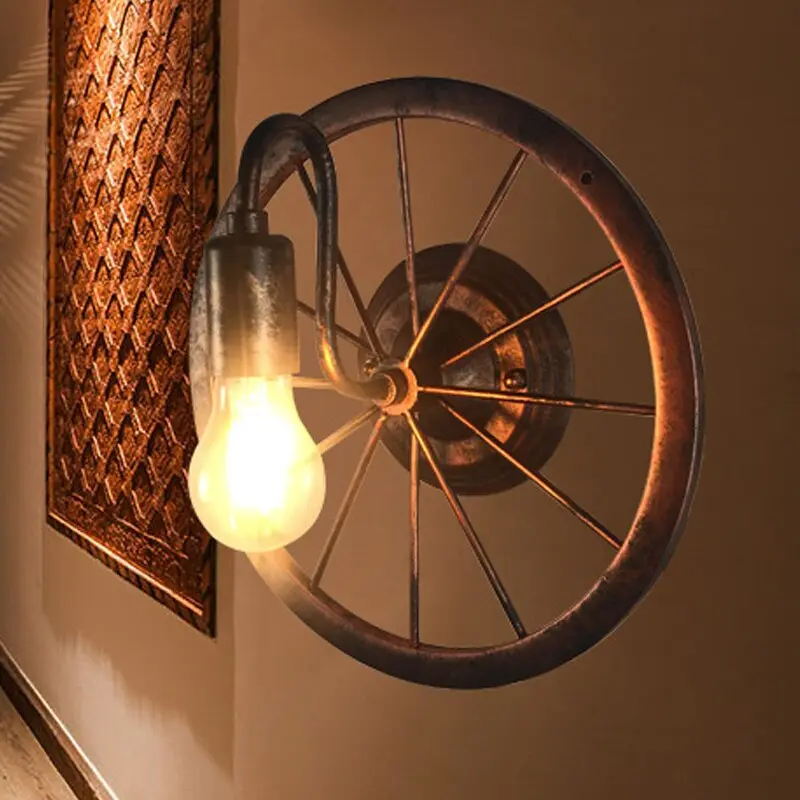 Applique Murale Industrielle Roue