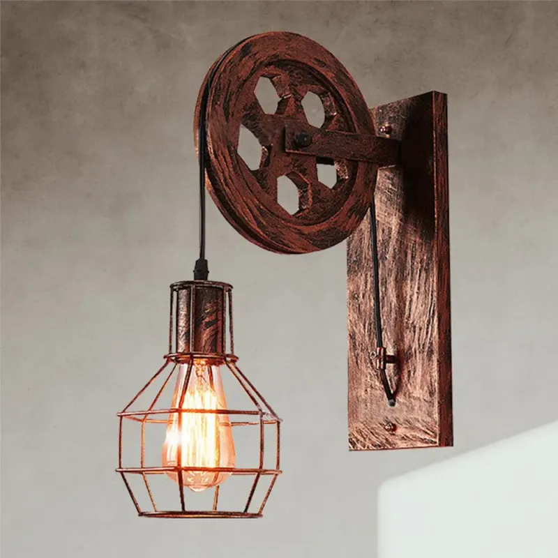 Applique Murale Industrielle Rustique