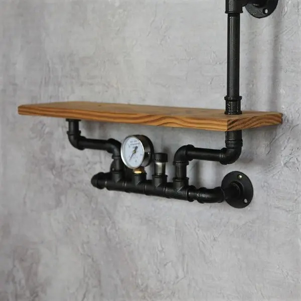 Étagère Murale Industrielle 2 Tablettes