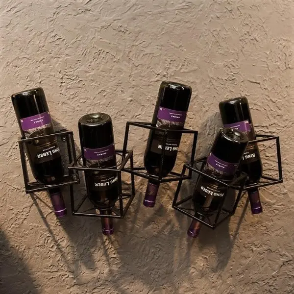 Étagère Murale Industrielle À Vin