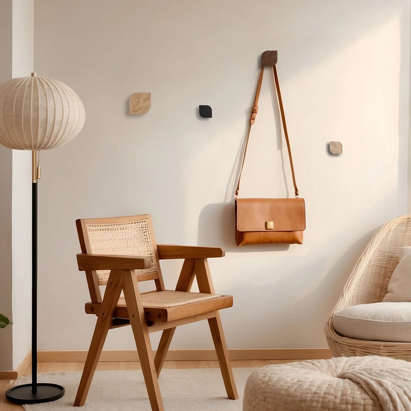 Cielo Set of Three Wall Hook · Small Black
