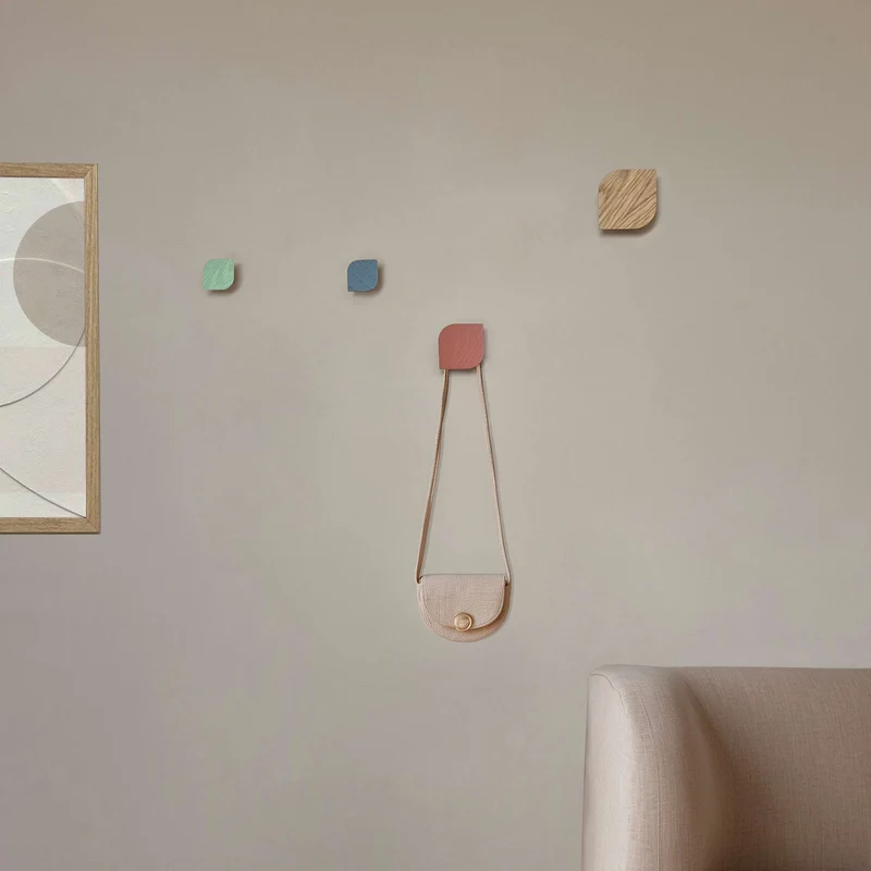 Cielo Set of Three Wall Hook · Large Terracota
