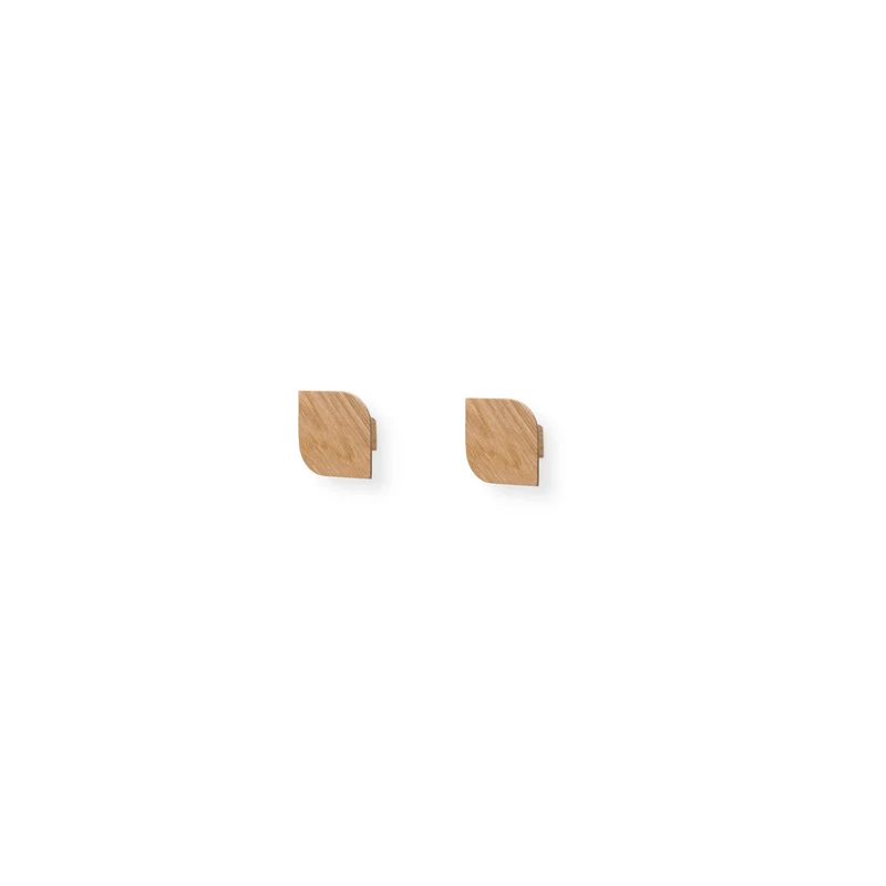 Cielo Set of Two Wall Hook · Medium Oak