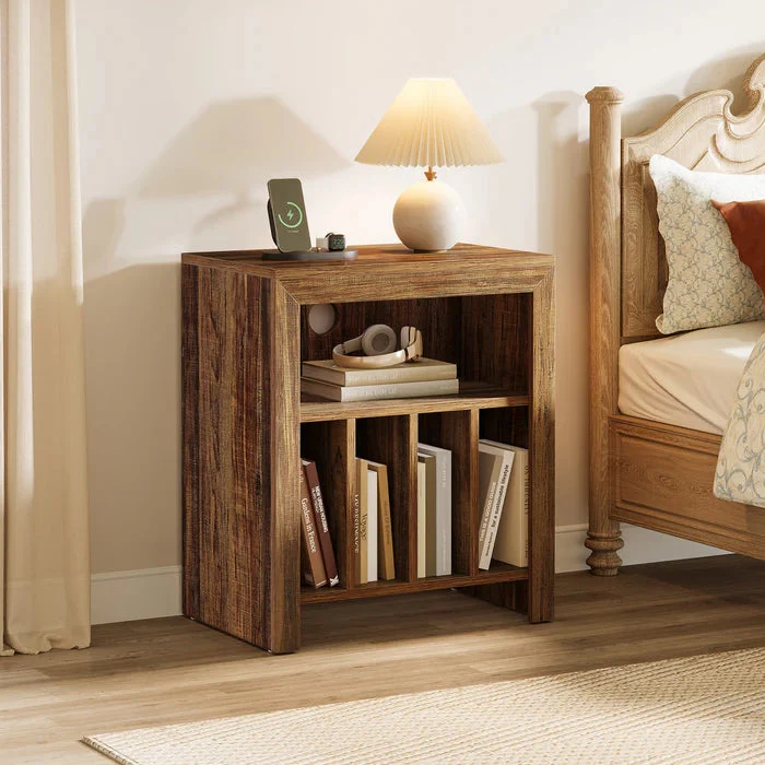 Tribesigns Support pour tourne-disque, Meuble de rangement pour disques vinyles