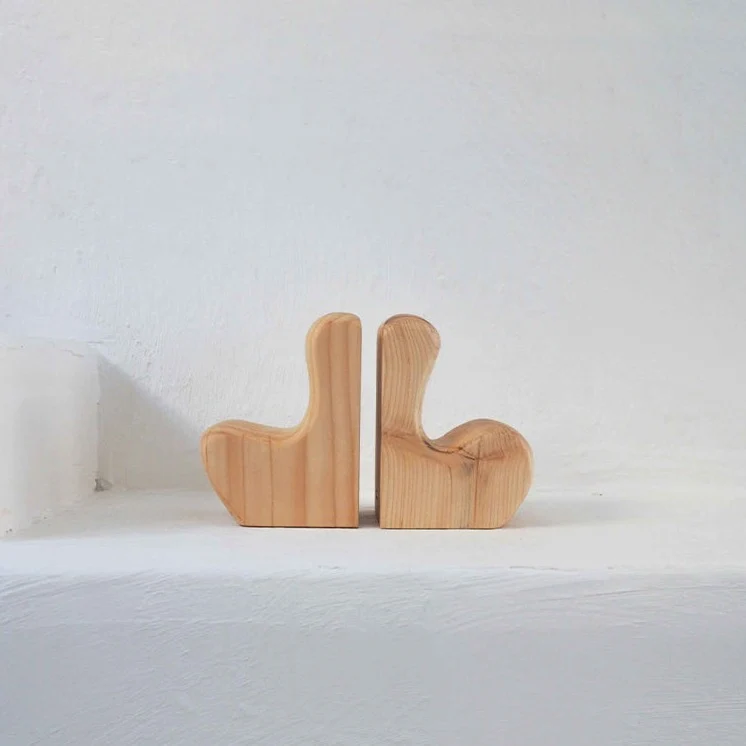 Serre-livres en pin
