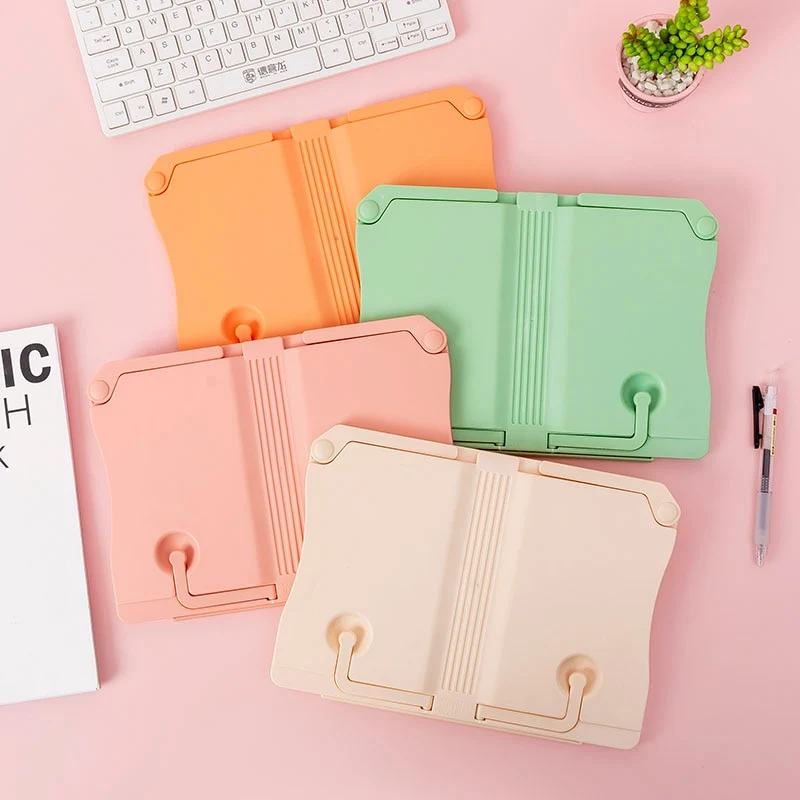 Repose livre en plastique beige