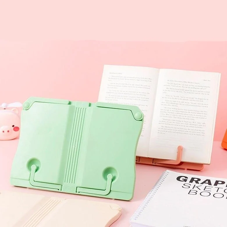 Repose livre en plastique beige