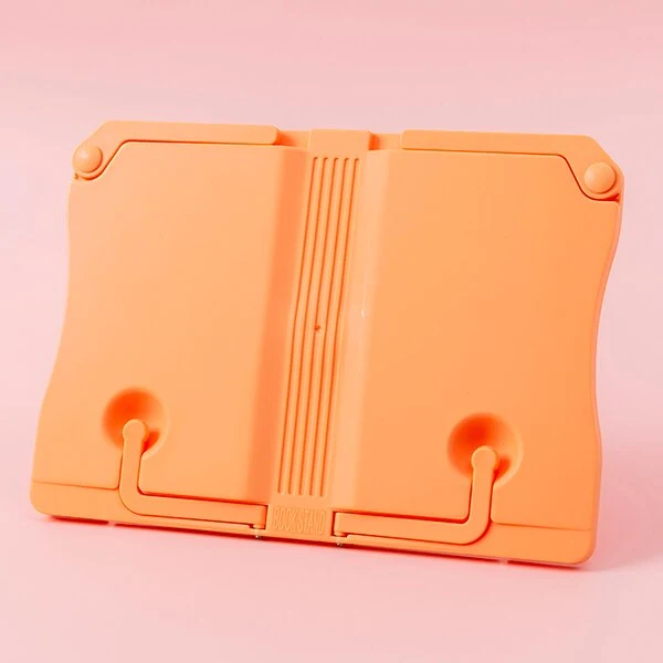 Repose livre en plastique orange