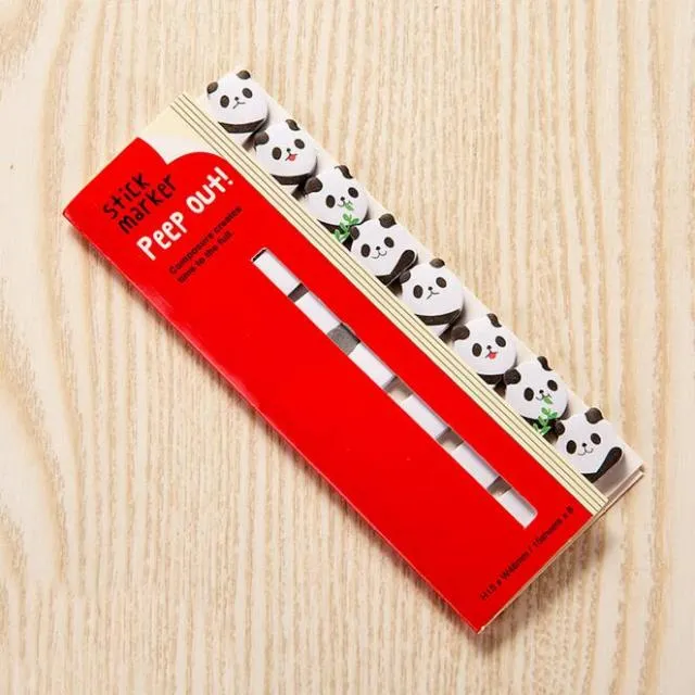 120 Autocollants Panda