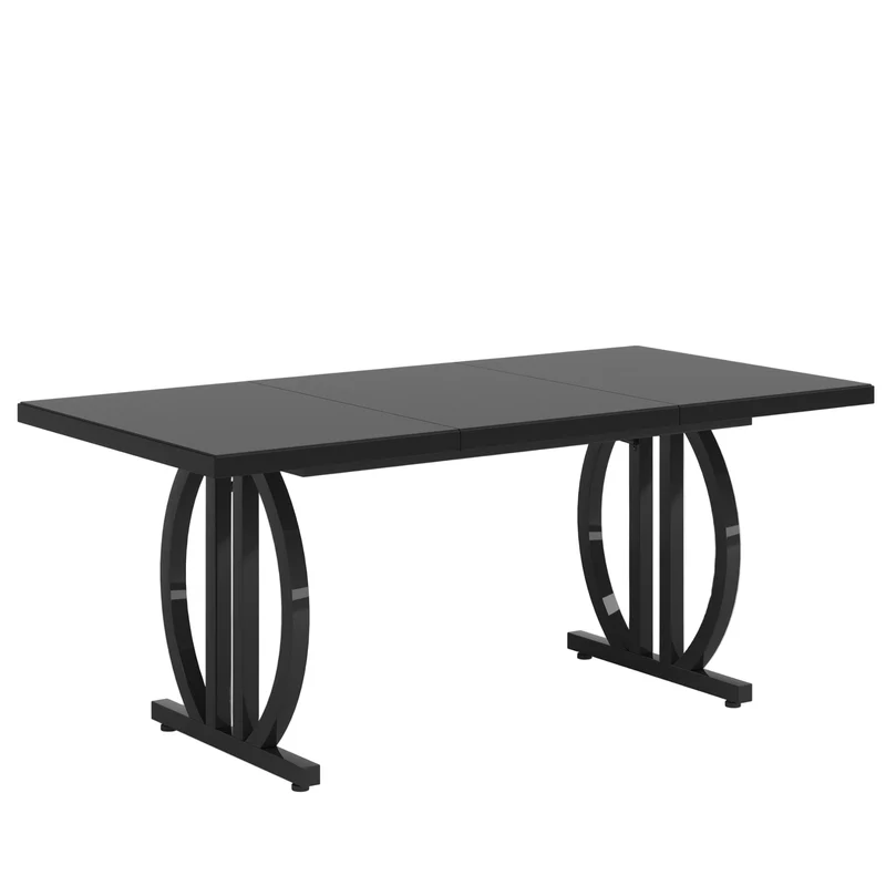 Tribesigns Table à manger 160 cm, table de cuisine moderne pour 4 à 6 personnes
