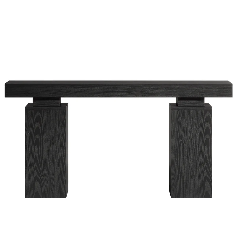 Tribesigns Console de 160 cm, Table d'entrée de style maison de campagne en bois pour le salon et le couloir