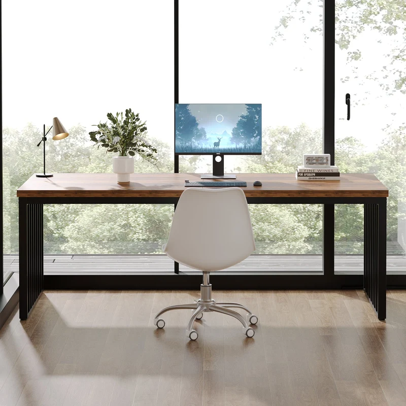 Tribesigns Bureau 180 cm, Bureau d'ordinateur Table de conférence