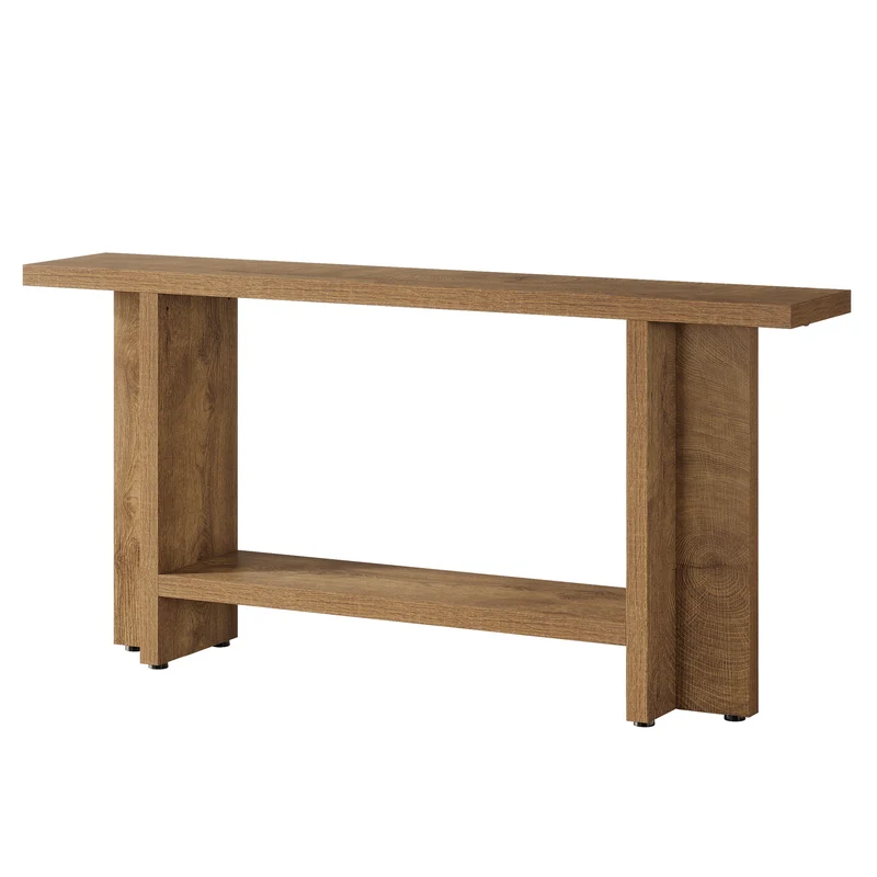 Tribesigns Table console 150 cm, Table de canapé de ferme Table d'entrée