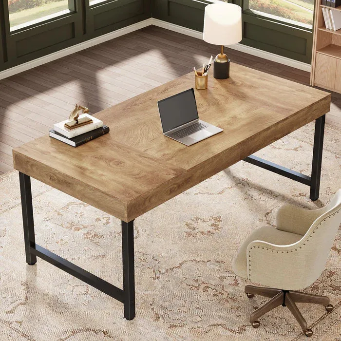 Tribesigns Bureau de direction de 140 cm, Bureau d'ordinateur simple pour le bureau à domicile
