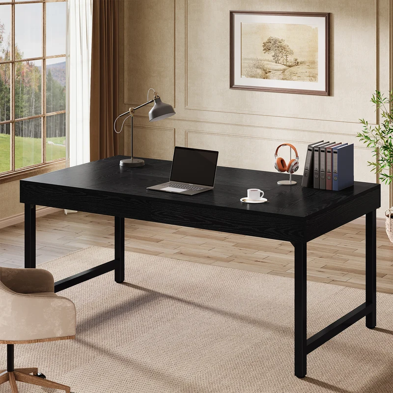 Tribesigns Bureau de direction de 140 cm, Bureau d'ordinateur simple pour le bureau à domicile