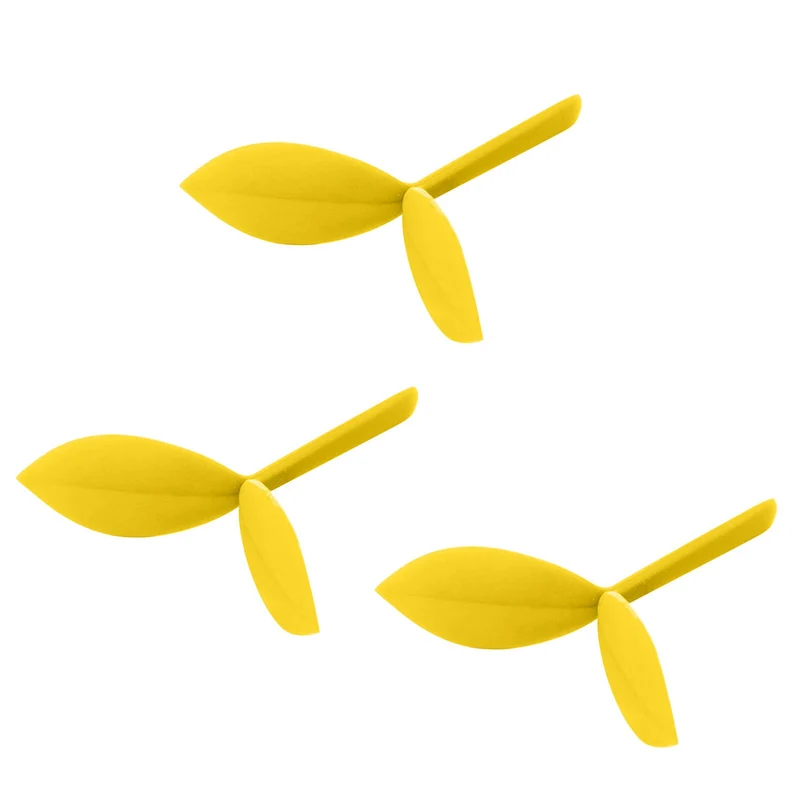 Marque page feuille jaune