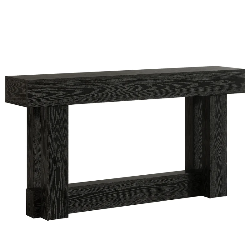 Tribesigns Table console en bois de 160 cm, Table d'entrée de ferme à 2 niveaux