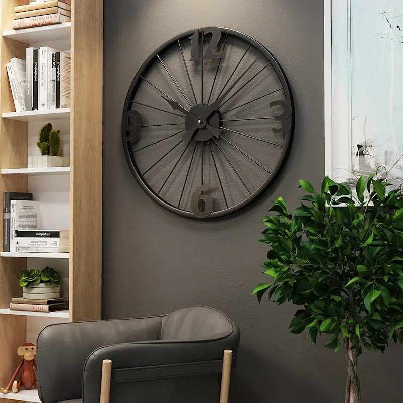 Horloge Industrielle Roue