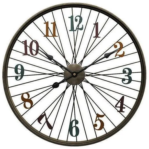 Horloge Industrielle Roue De Vélo