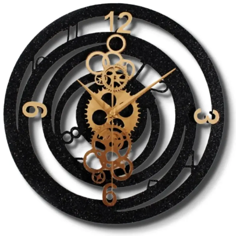 Horloge Industrielle Spirale