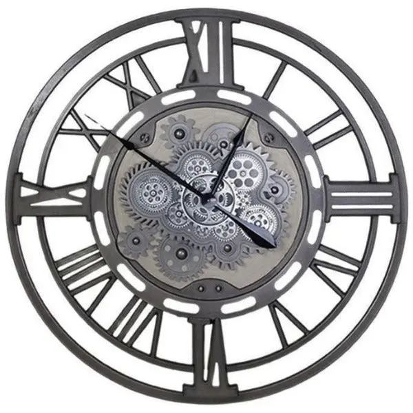 Horloge Murale Industrielle En Fer