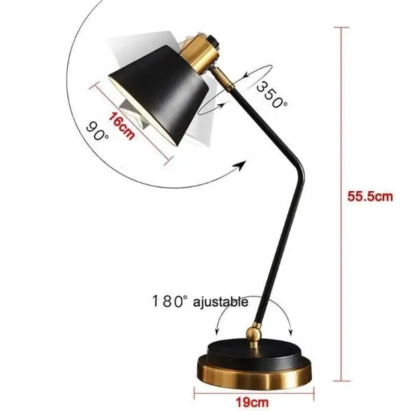 Lampe à Poser Industrielle Orientable