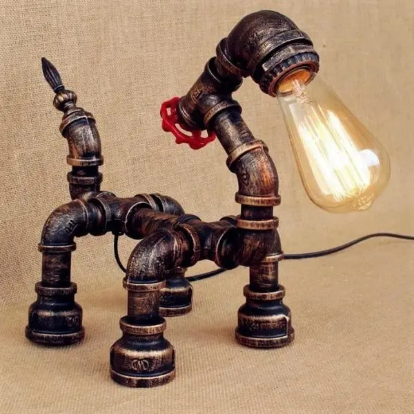 Lampe à Poser Industrielle Unique