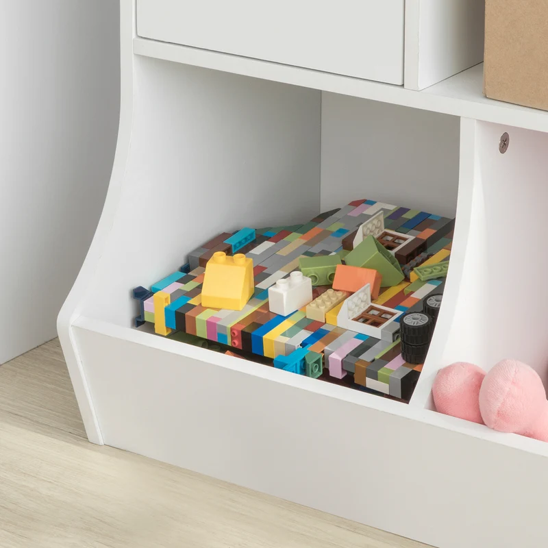 SoBuy KMB25-W Bibliothèque Meuble de Rangement pour Livres et Jouets Étagère de Rangement