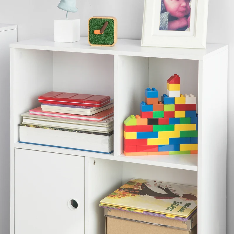 SoBuy KMB25-W Bibliothèque Meuble de Rangement pour Livres et Jouets Étagère de Rangement